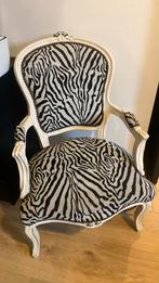 Barok fauteuil met zebraprint., Ophalen