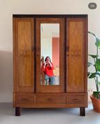 Prachtige eikenhouten kledingkast, Ophalen of Verzenden