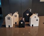 5 Betonnen huisjes / kaarsenstanders, Ophalen of Verzenden, Zo goed als nieuw