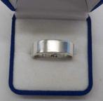 Zilveren massieve unisex ring Versani maat 18.75 nr.1046, Sieraden, Tassen en Uiterlijk, Ringen, 18 tot 19, Verzenden, Zo goed als nieuw