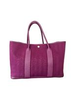 Hermès Garden Party 36 Toile & Leather, Ophalen of Verzenden, Zo goed als nieuw, Paars, Handtas