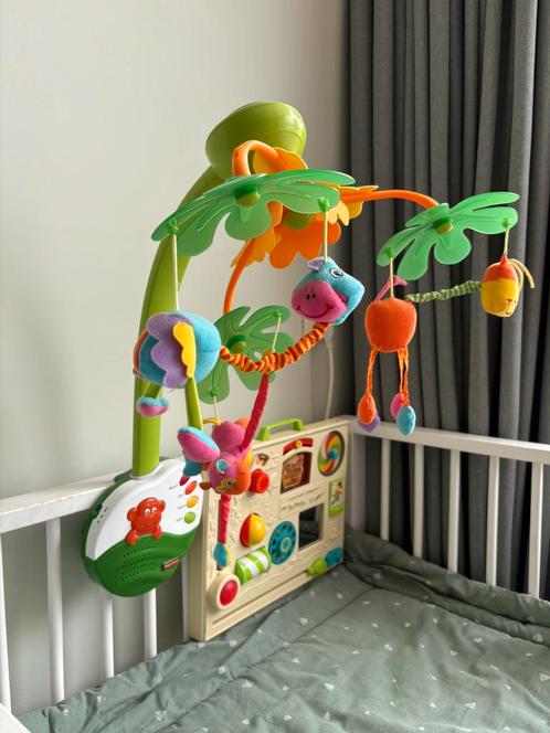 Tiny love muziek mobiel met dieren en nachtlampje, Kinderen en Baby's, Speelgoed | Babyspeelgoed, Zo goed als nieuw, Mobiel, Met licht