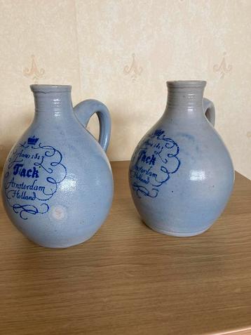 Antieke Kruikjes Tack Amsterdam 1813 azijn kruikjes beschikbaar voor biedingen