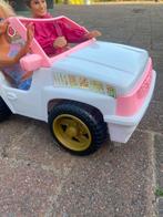 Barbie auto incl barbie poppen, Ophalen of Verzenden, Gebruikt, Barbie