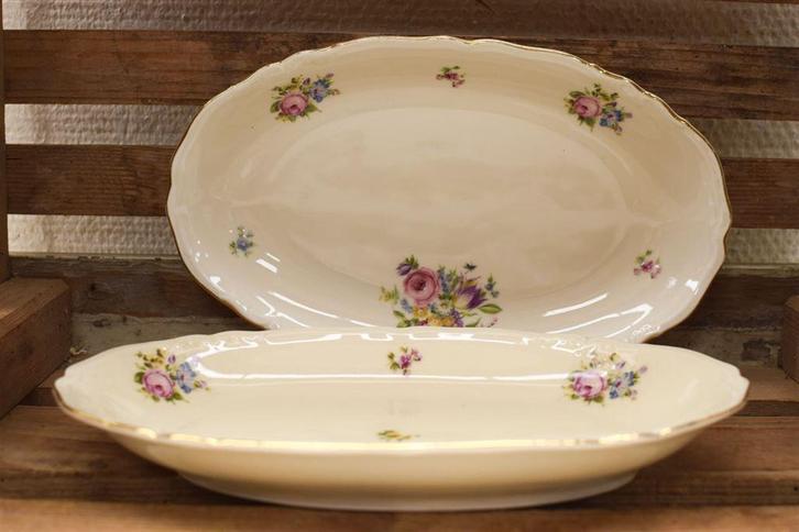 2 stuks Epiag porseleinen ovale schaaltjes 45946, Huis en Inrichting, Keuken | Servies, Gebruikt, Schaal of Schalen, Overige stijlen