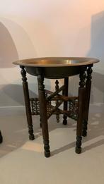 Rooktafel antiek met koperen blad, Ophalen