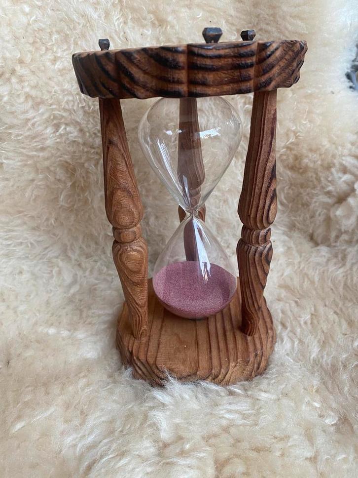 Vintage decoratieve zandloper, Huis en Inrichting, Woonaccessoires | Overige, Zo goed als nieuw, Ophalen of Verzenden