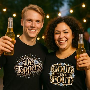 De Toppers. Stout Fout Goud. Speciale Editie. t/m maat 5x XL beschikbaar voor biedingen