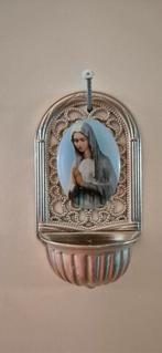 Metalen Wijwaterbakje Maria - 7x4cm, Antiek en Kunst, Ophalen of Verzenden