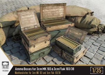 Custom Scale 1:35 (16.02) Ammo boxes voor 3 cm MK103 & Flak  beschikbaar voor biedingen