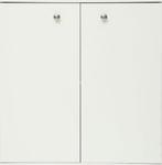 Witte Kast met Deuren en Planken, Huis en Inrichting, Kasten | Kledingkasten, Ophalen, Kunststof, 50 tot 100 cm, Zo goed als nieuw