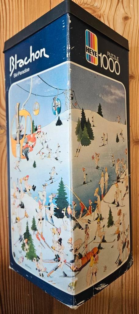 Blachon Heye Legpuzzel - Ski-Paradise - 1000 stukjes, Hobby en Vrije tijd, Denksport en Puzzels, Gebruikt, Legpuzzel, 500 t/m 1500 stukjes