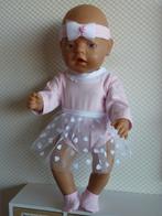 Balletpakje met tutu,hoofdband en slofjes voor de baby  born, Ophalen of Verzenden, Nieuw, Babypop