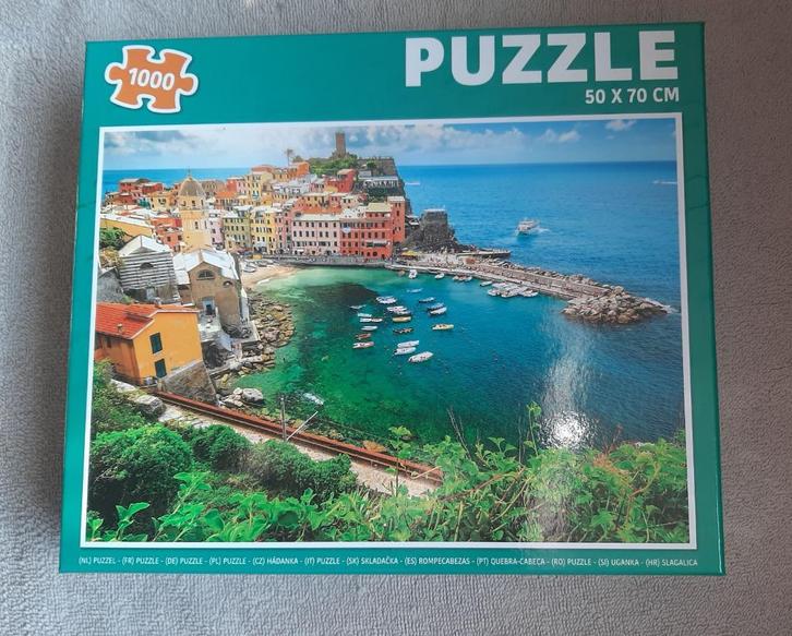 Legpuzzel Monterosso Cinque Terre (Bloemenrivièra) Italië, Hobby en Vrije tijd, Denksport en Puzzels, Zo goed als nieuw, Legpuzzel
