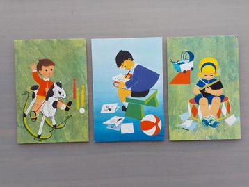 3 oude kaarten van Kinderbeschermingswerk Hendrik Pierson beschikbaar voor biedingen