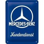 Mercedes Benz Kundendienst relief reclamebord van metaal