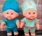 2 x troll trol dam1990 vintage 25cm met haar   nr5, Ophalen, Zo goed als nieuw, Pop
