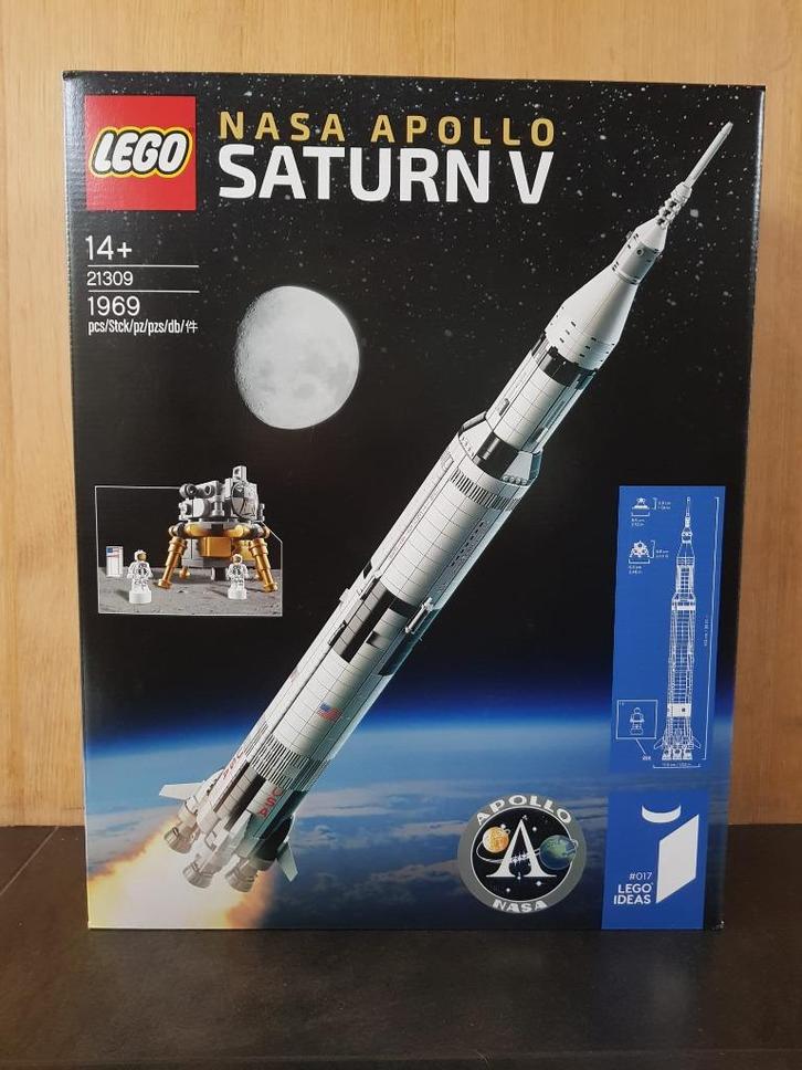 Lego NASA Apollo Saturn V (21309), Kinderen en Baby's, Speelgoed | Duplo en Lego, Nieuw, Lego, Complete set, Ophalen of Verzenden