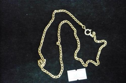 14 krt. gouden fantasie kettinglengte 44.5 cm gewicht 6.9 gr, Sieraden, Tassen en Uiterlijk, Kettingen, Gebruikt, Goud, Goud, Ophalen of Verzenden
