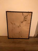H. van Meegeren Tekening - Bambi, Antiek en Kunst, Kunst | Tekeningen en Foto's, Ophalen of Verzenden