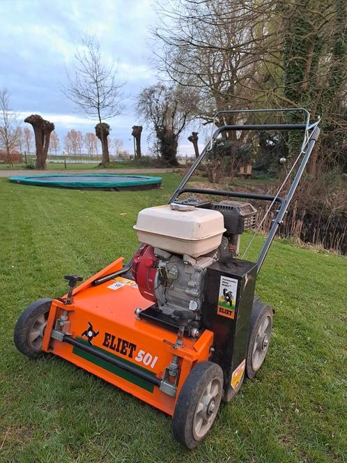 Eliet 501 pro gazon verticuteer machine tuin gereedschap, Tuin en Terras, Verticuteermachines, Zo goed als nieuw, Benzine, Ophalen