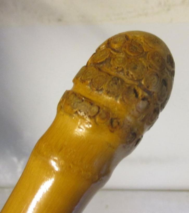 oude japanse bamboe wandelstok met vislijn 291, Antiek en Kunst, Curiosa en Brocante, Verzenden