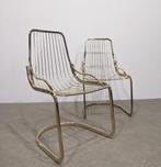 Vintage stoelen Gastone Rinaldi, jaren 70., Huis en Inrichting, Ophalen, Gebruikt, Bruin, Twee