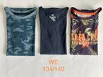 3 stuks WE t-shirts - maat: 134/140 3 leuke shirtjes van de, Kinderen en Baby's, Kinderkleding | Maat 134, Ophalen of Verzenden