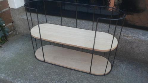 Wandrek / wandkast, wandplank metaal hout 45 cm. wandschapje, Huis en Inrichting, Woonaccessoires | Wandplanken en Boekenplanken