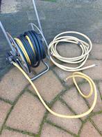 Tuinslanghaspel met 30 meter tuinslang, Tuin en Terras, Verzenden, Gebruikt, Tuinslanghaspel