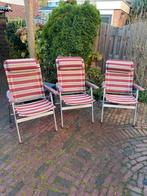 3  Crespo Campingstoelen - Gebruikt, Ophalen, Gebruikt, Metaal, Inklapbaar