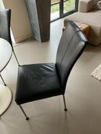 4 Leren Eetkamerstoelen, Huis en Inrichting, Stoelen, Ophalen of Verzenden