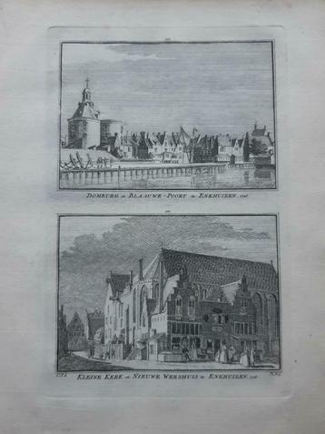 393-394*/ Domburg en Blaauwepoort kerk Weeshuis te Enkhuizen beschikbaar voor biedingen