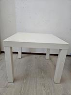 2 stuks witte tafeltjes(Ikea), Gebruikt, 45 tot 60 cm, Minder dan 55 cm, Hout