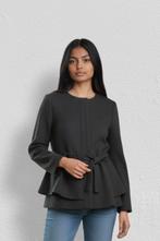 COS – Tailored Gray Wool Wrap Vest with Peplum Waist–S 🎀🌿, COS, Ophalen of Verzenden, Zo goed als nieuw, Maat 36 (S)