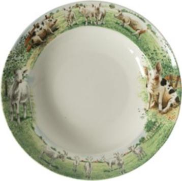 Diepe borden Geit - Varken Wiebe van der Zee servies beschikbaar voor biedingen