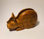 Brievenhouder in de vorm van een houten kat, Ophalen of Verzenden