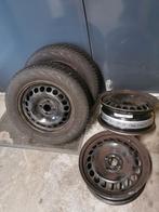 Winterbanden / stalen velgen 4x100  Opel corsa D, Auto diversen, Wieldoppen, Ophalen