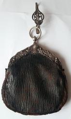 Zilveren beursbeugel met haak en lederen beurs - 1809 / 1812, Antiek en Kunst, Verzenden, Zilver