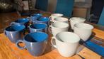 12x Hema Helsinki mok 420 ml (blauw en grijs), Ophalen of Verzenden, Zo goed als nieuw, Effen, Kop(pen) en/of Schotel(s)