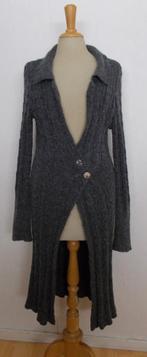 Mooi grijs lang wol mix vest van Trix & Rees! L, Kleding | Dames, Truien en Vesten, Verzenden, Zo goed als nieuw, Maat 42/44 (L)