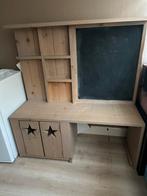Kinderbureau /Speeltafel steigerhout + opbergkist, Ophalen, Gebruikt, Overige typen