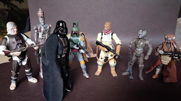 Star Wars Bounty Hunters diorama IG-88 Bossk Boba Fett 4-LOM, Verzamelen, Star Wars, Zo goed als nieuw, Actiefiguurtje, Ophalen of Verzenden