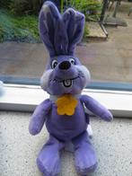 4 x Konijn haas paashaas merk Milka paars velours, Kinderen en Baby's, Speelgoed | Knuffels en Pluche, Ophalen of Verzenden, Zo goed als nieuw
