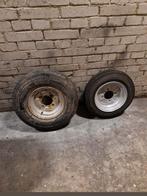 Te koop! 2×Aanhangwagen wielen, Auto diversen, Aanhangwagen-onderdelen, Ophalen, Zo goed als nieuw
