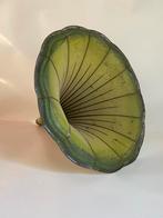 Grote groene grammofoonhoorn - mooi antiek object, Ophalen of Verzenden
