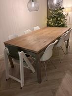 Eiken houte eettafel, Huis en Inrichting, Tafels | Eettafels, Ophalen, 200 cm of meer, 50 tot 100 cm, Zo goed als nieuw