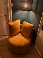 Fauteuil okergeel wehkamp, Ophalen of Verzenden, Zo goed als nieuw