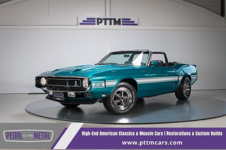 1970 Shelby GT500 Convertible, Auto's, Ford Usa, Bedrijf, Te koop, Overige modellen, Lederen bekleding, Open dak, Benzine, Cabriolet