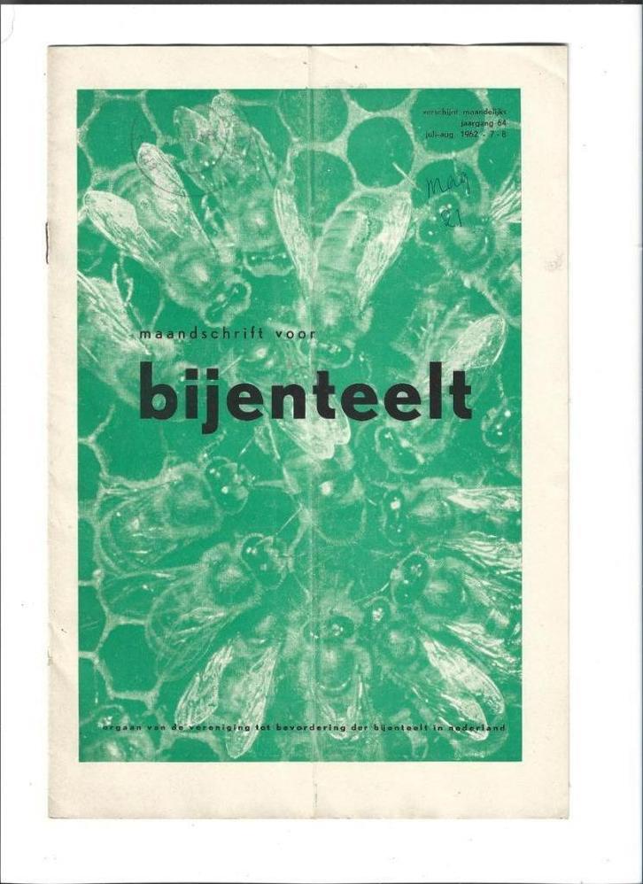 5 x maanduitgifte bijenteelt en 1x insecten uitgave 1962, Boeken, Natuur, Gelezen, Overige onderwerpen, Verzenden
